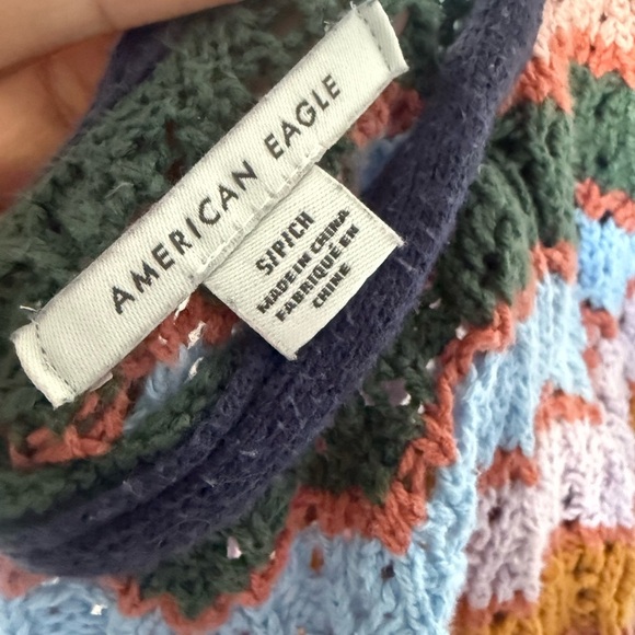 American Eagle Outfitters Colorful Knit Halter Top - Picture 6 of 6